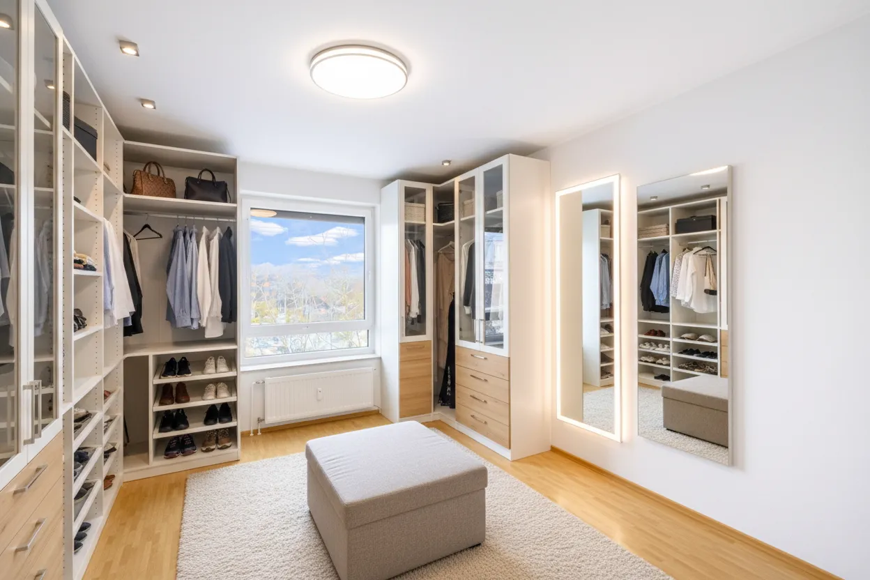 Ankleidezimmer Designbeispiel