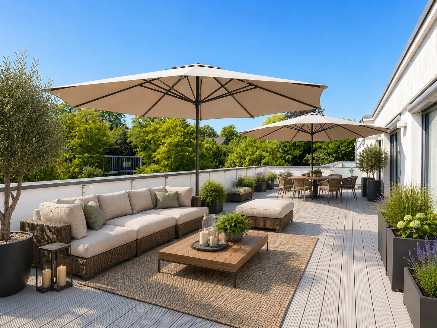 KI-Designbeispiel Dachterrasse