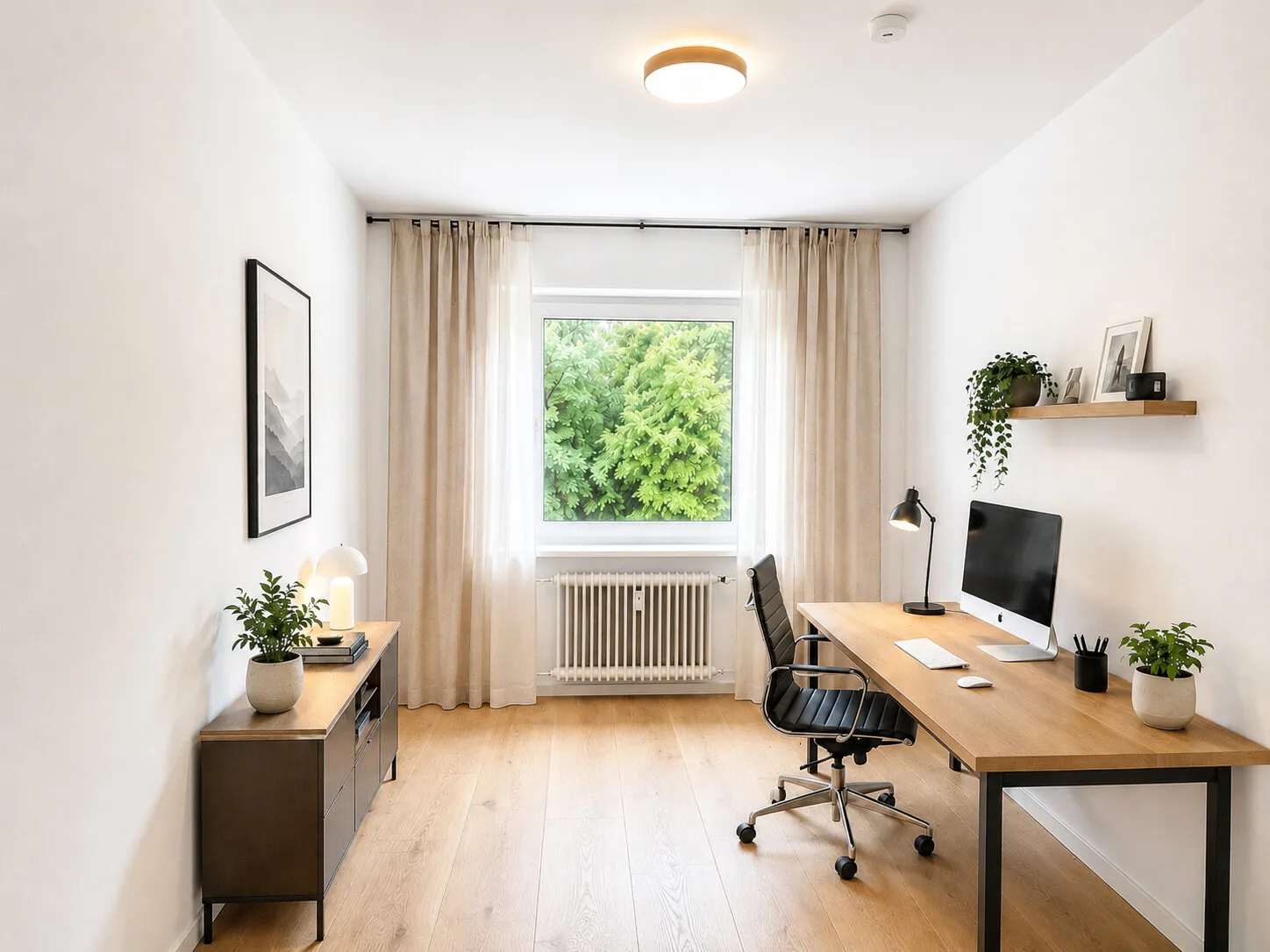 KI-Design Arbeitszimmer