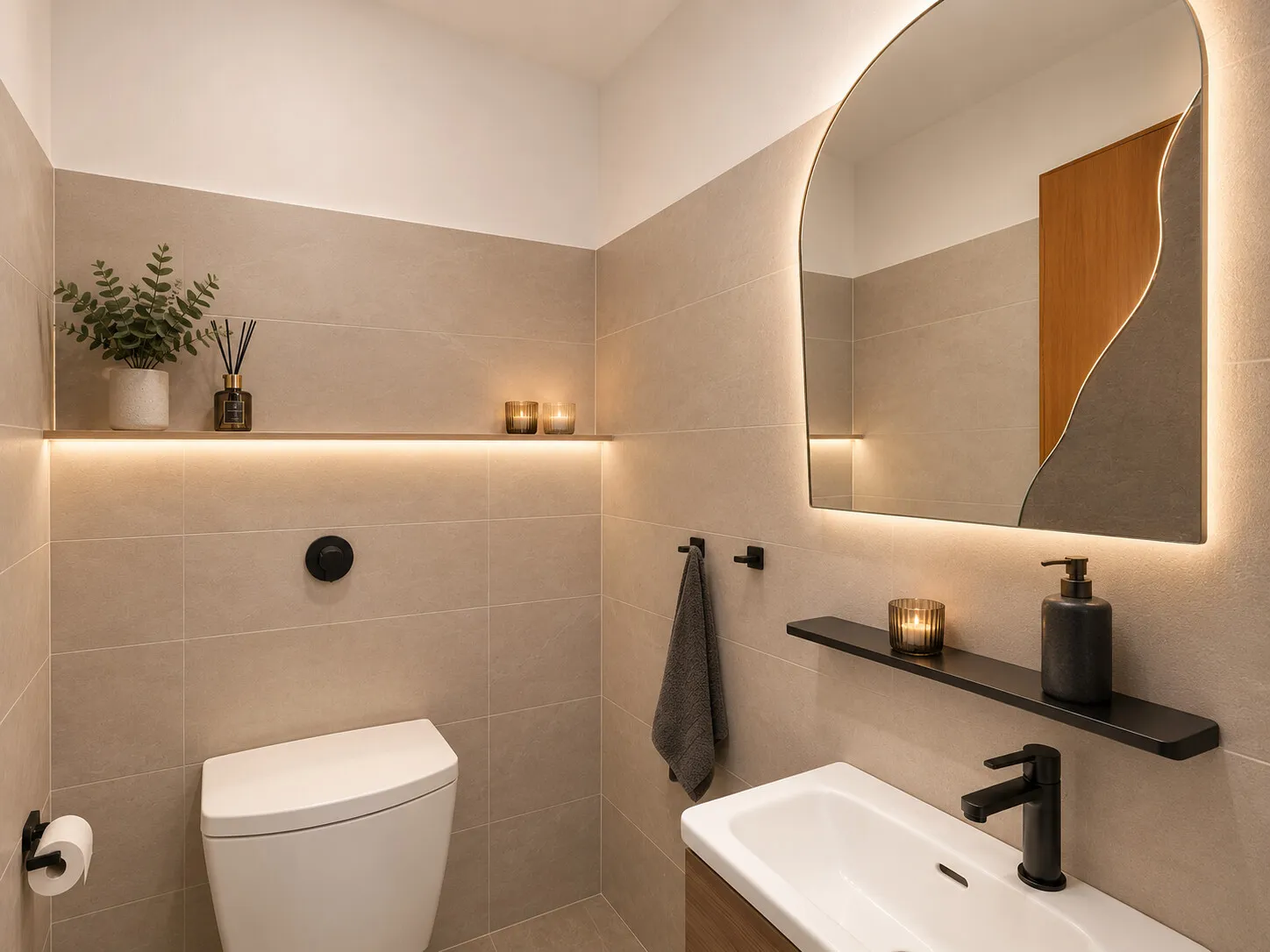 KI-Design Gäste-WC
