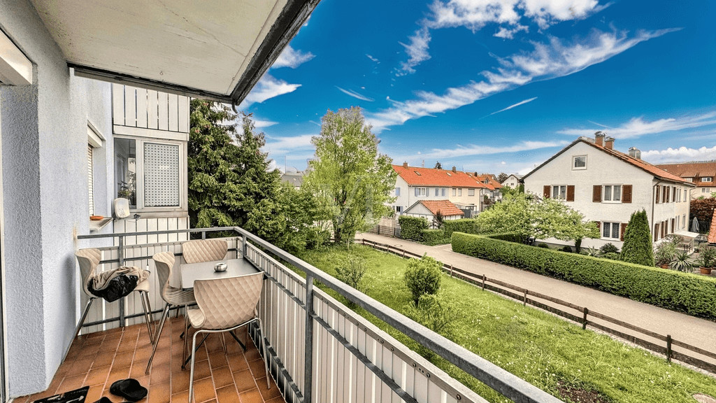 Blick vom Balkon
