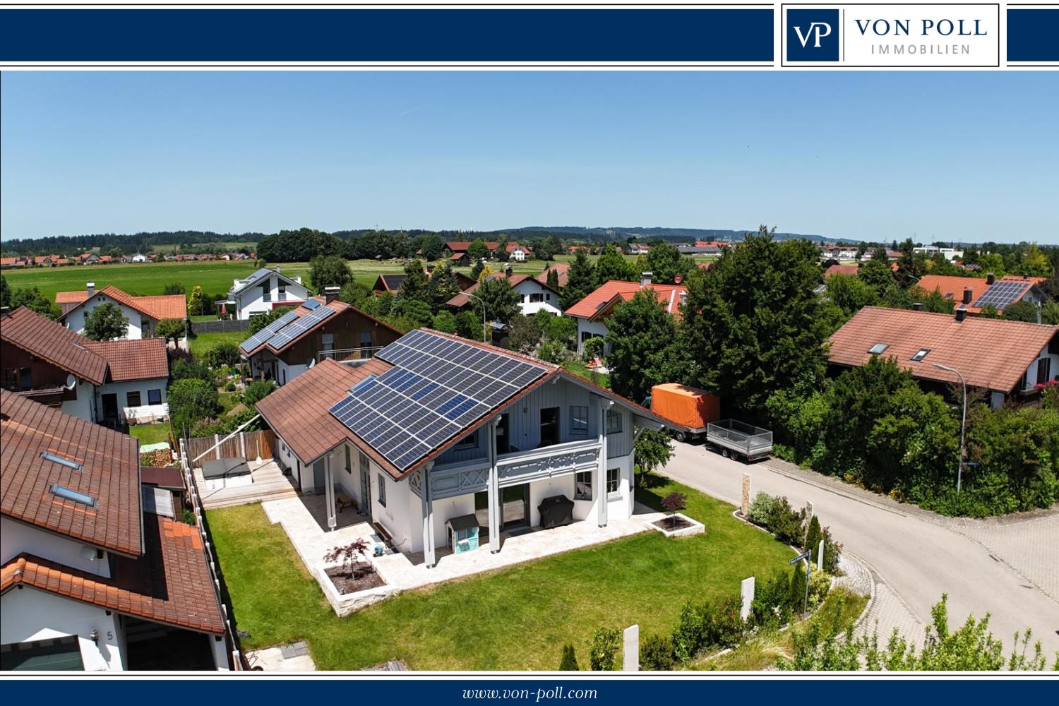 Haus mit Logo