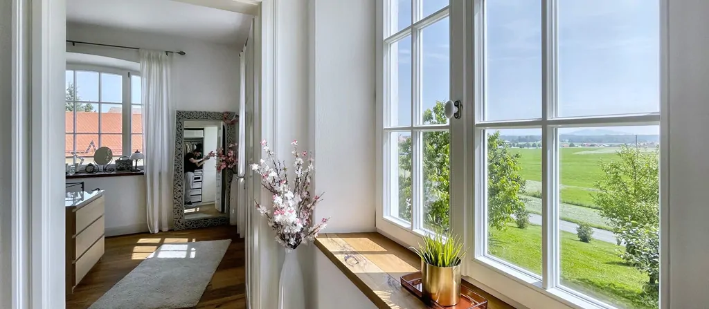 Blick in das Ankleidezimmer