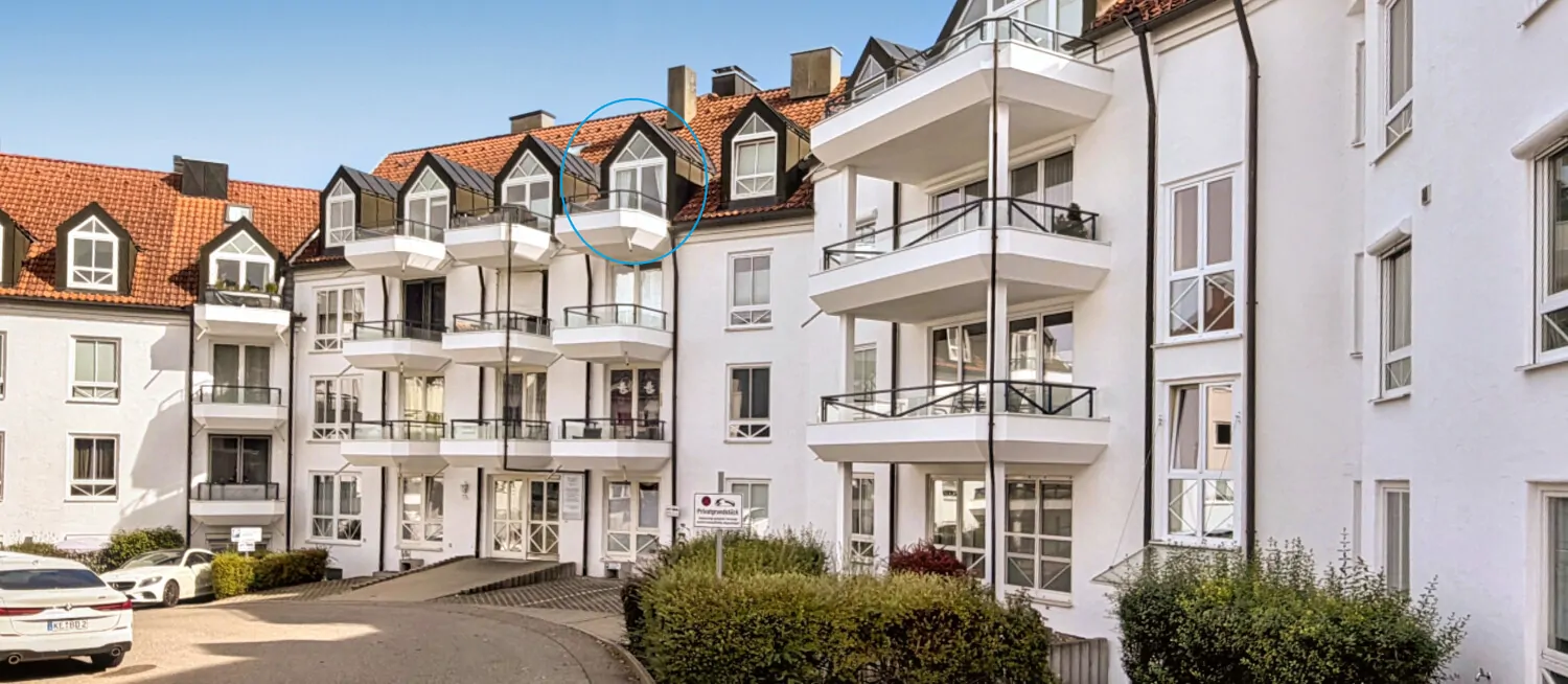 Außenansicht Gebäudekomplex