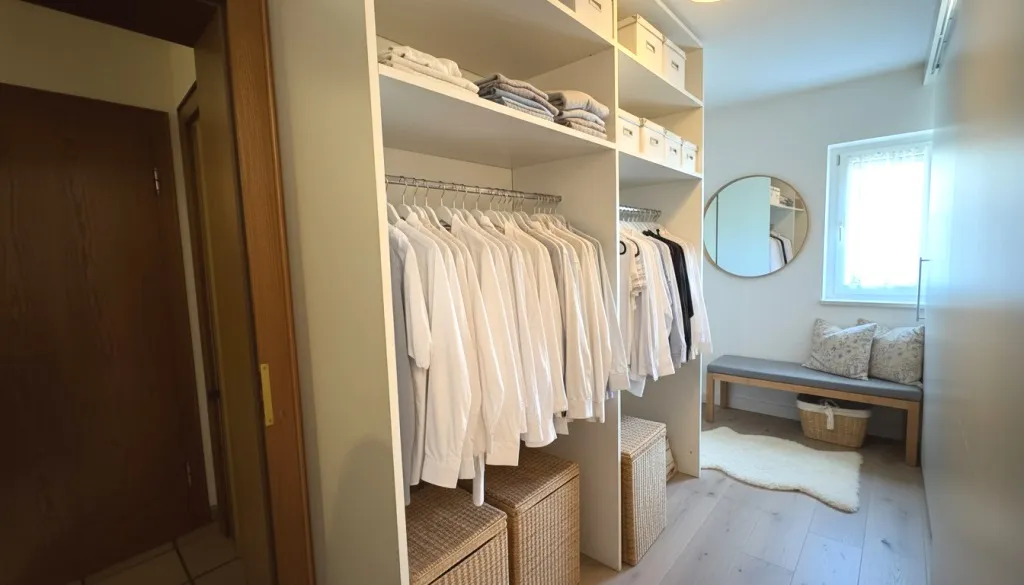 Ankleidebereich im Schlafzimmer