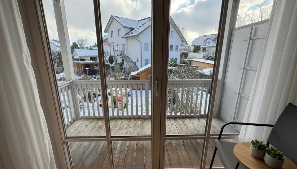 Blick auf den Balkon