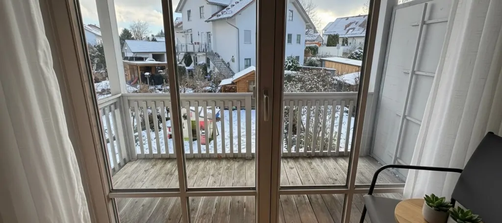 Blick auf den Balkon
