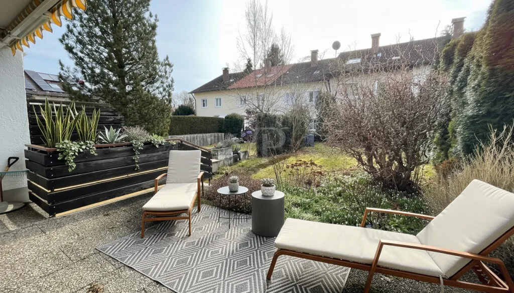 Terrasse und Garten