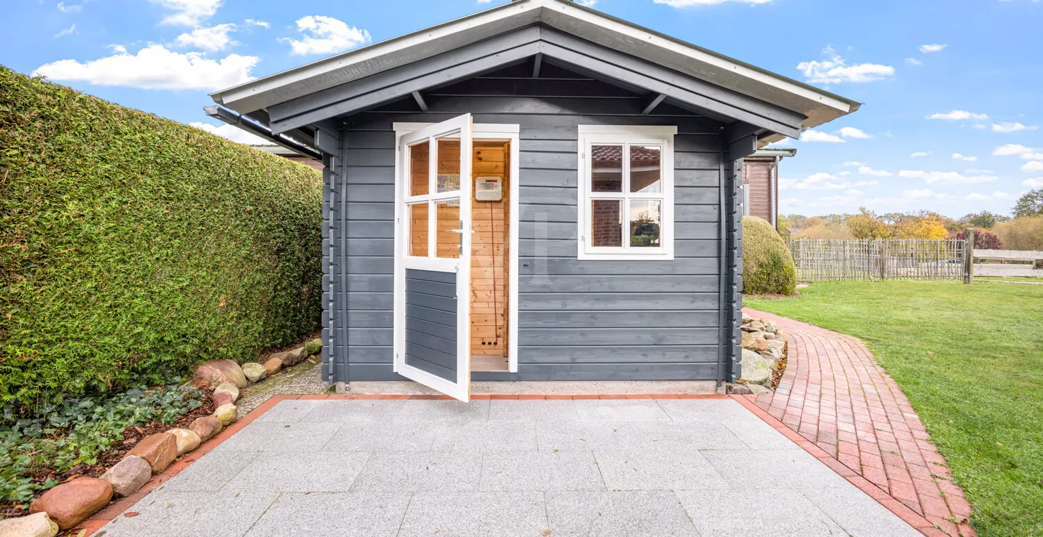 Gartenhaus mit Sauna