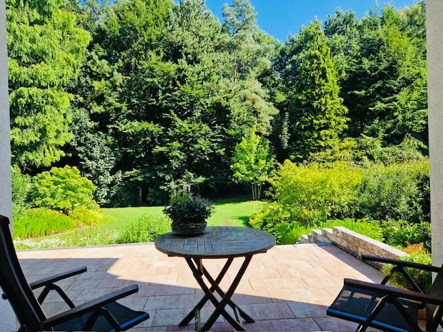 Terrasse mit Waldblick