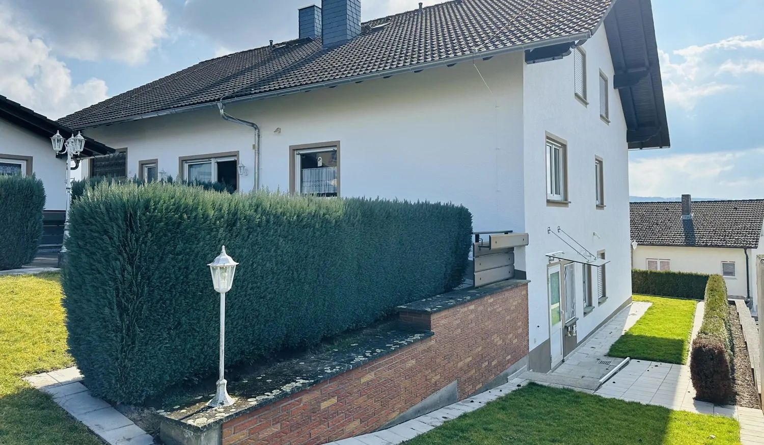 Ansicht seitliche Gartenseite