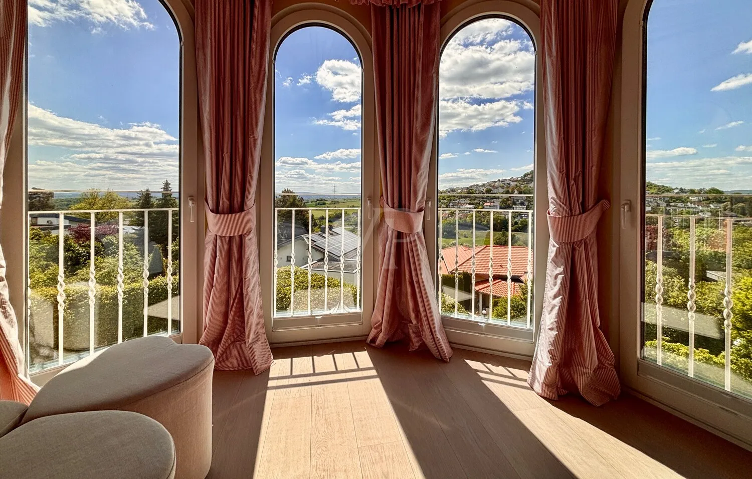 Aussicht aus dem Masterschlafzimmer