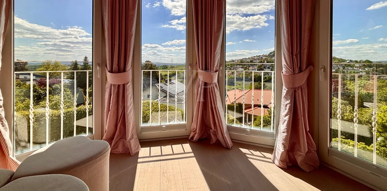 Aussicht aus dem Masterschlafzimmer