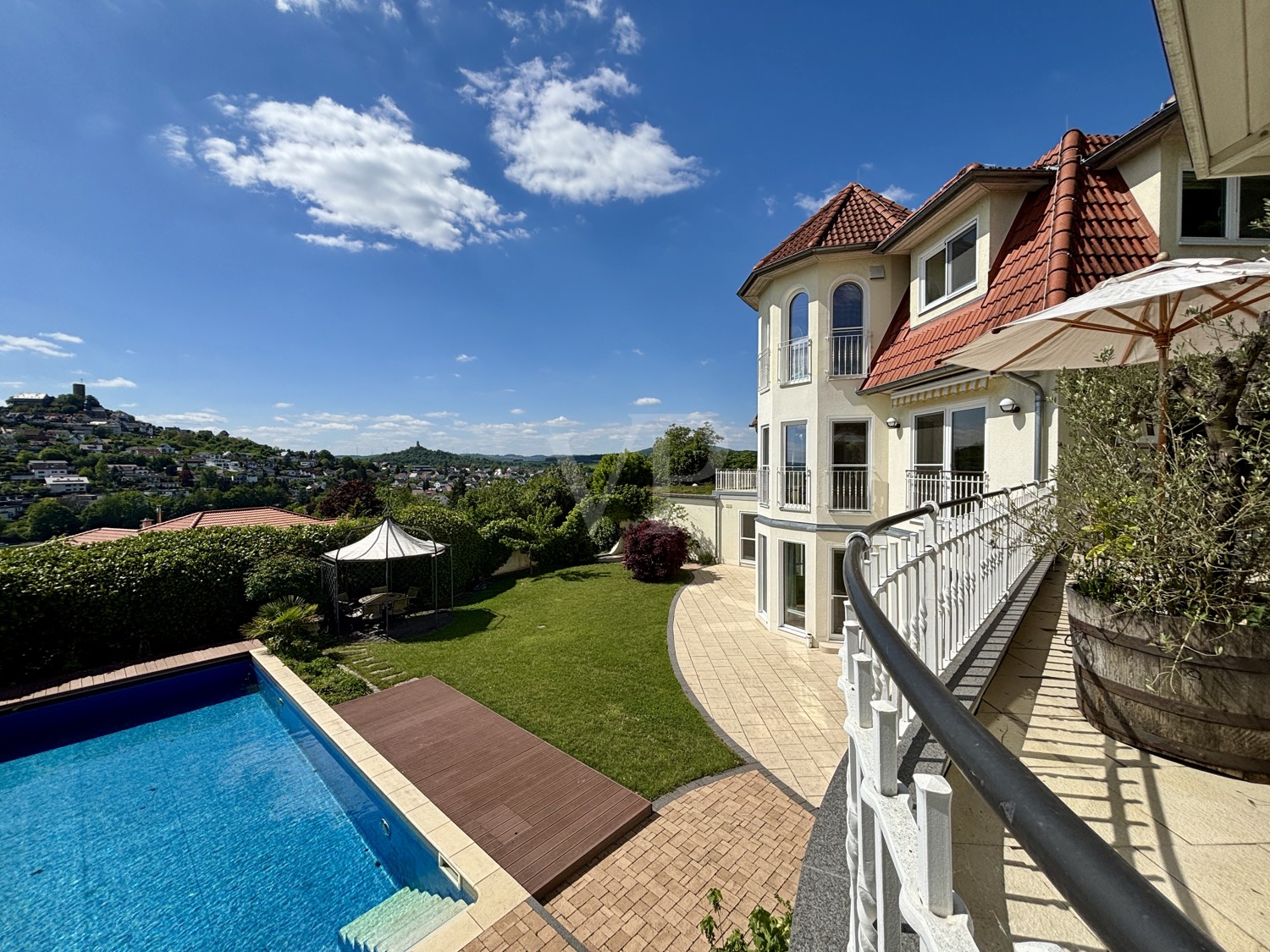 Blick von der großen Terrasse