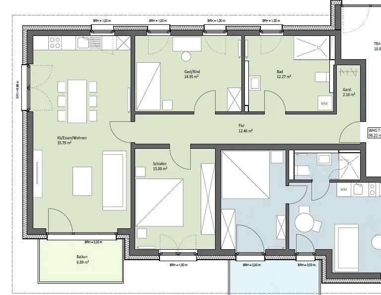 Quartier in den Schloßgärten. Traumhafte Penthouse-Wohnung mitten im Wald, 5 min. bis Limburg. - Photo 1