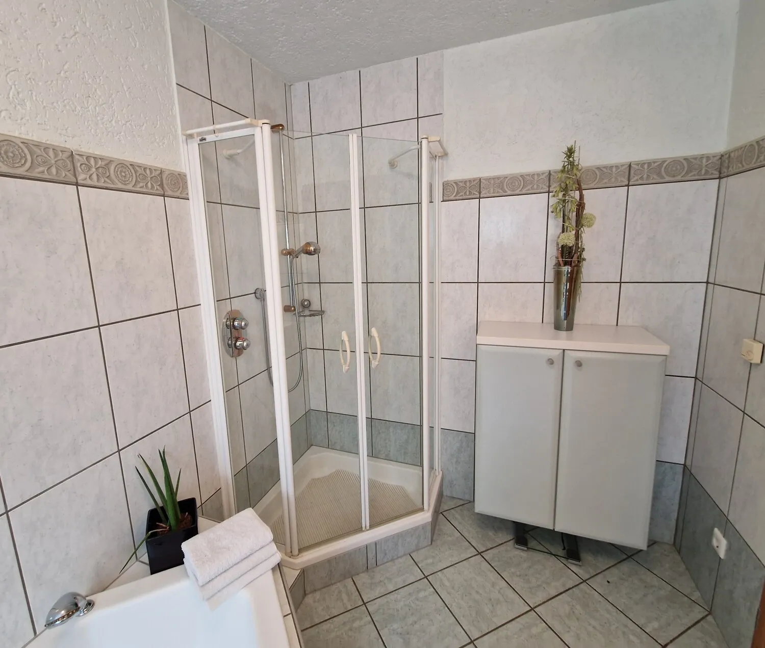 Niederselters. Großzügige Wohnung mit individueller Ausstattung und Traumgarten.