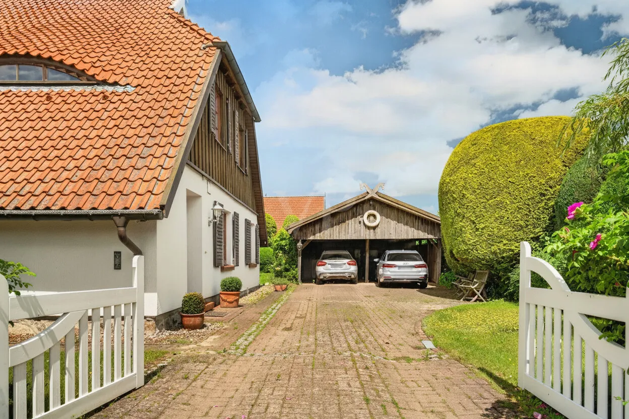 Doppel-Carport &  Freiplätze