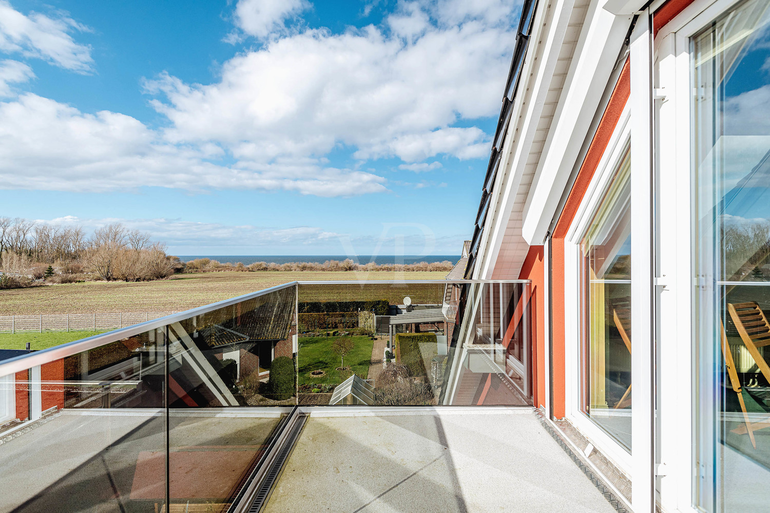 Ostseeblick vom Balkon