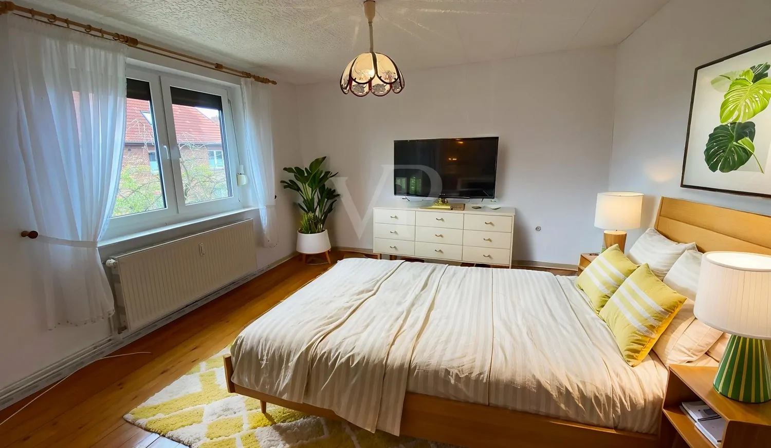 Möbilierungsbeispiel Schlafzimmer