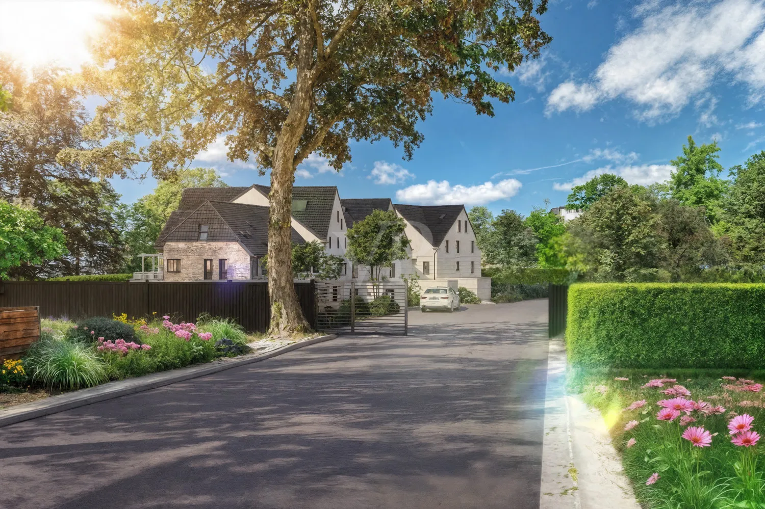 Einfahrt_Ansicht 02 - Ufer Residenz