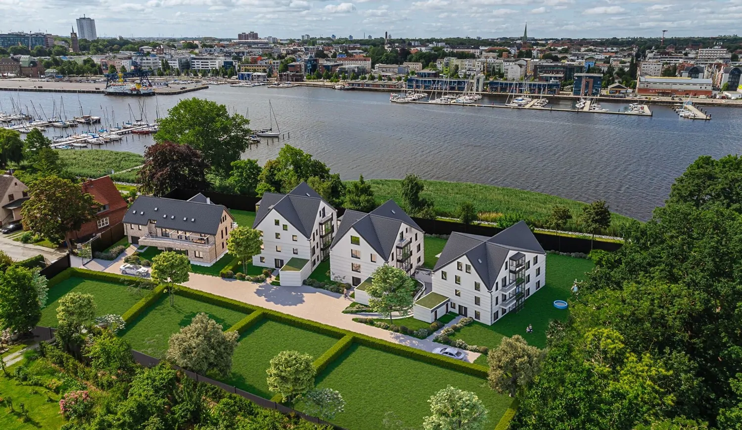 Blick Richtung Stadthafen