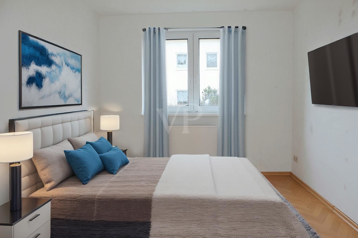 Möbilierungsbeispiel Schlafzimmer