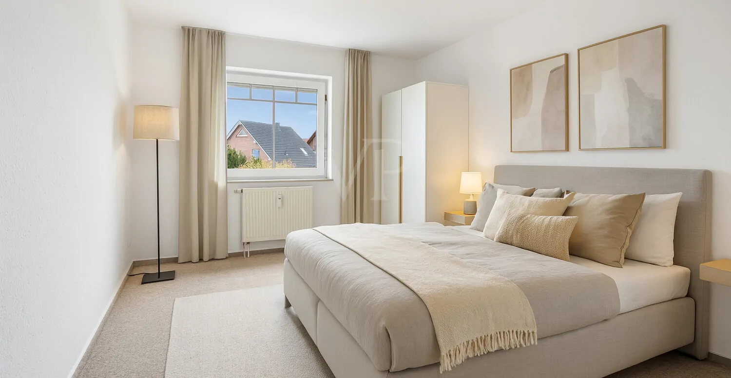 großzügiges Schlafzimmer