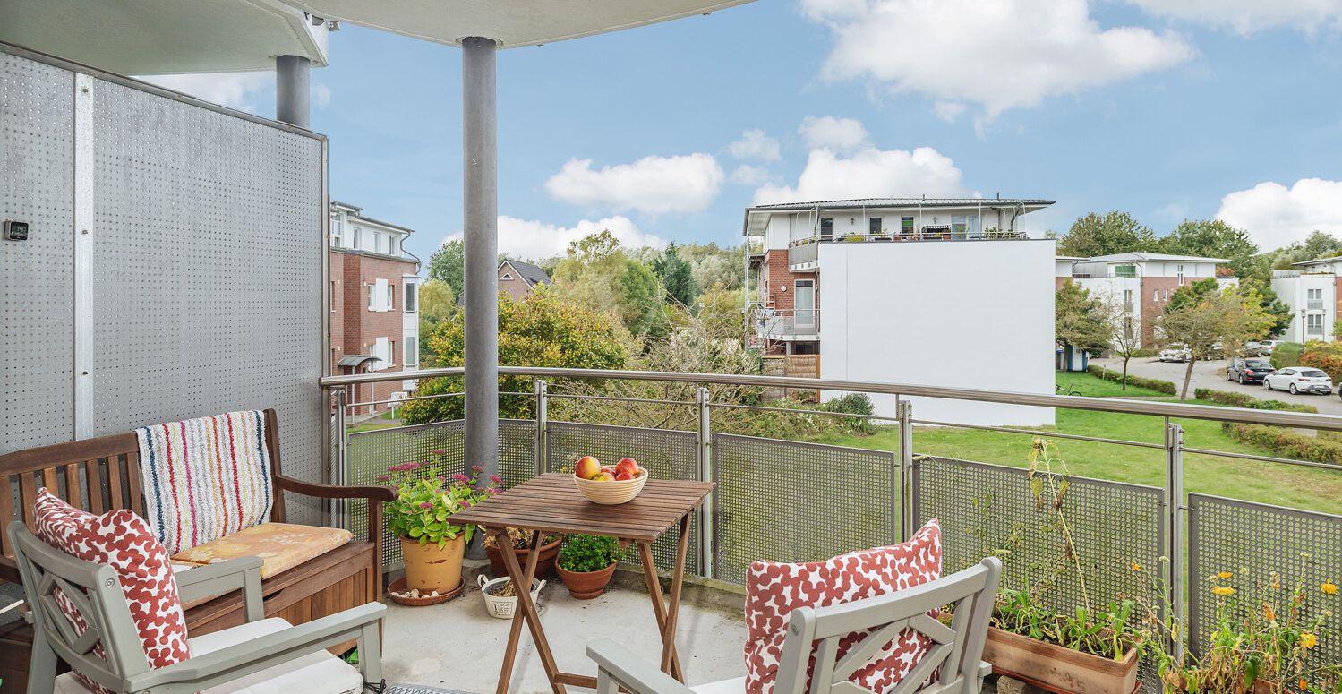 Blick vom Balkon