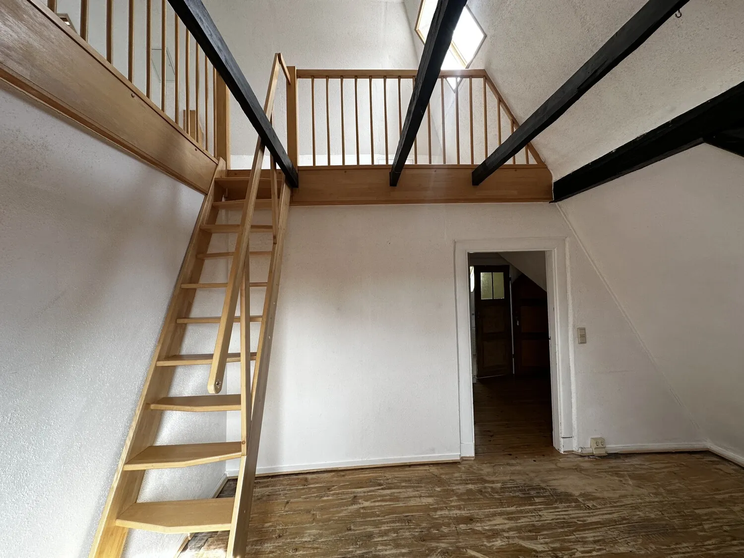 Blick in den ausgebauten Spitzboden