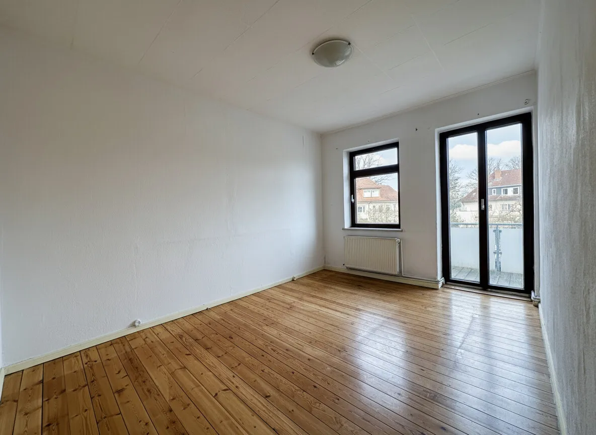 Schlafzimmer mit Balkonzugang Neu