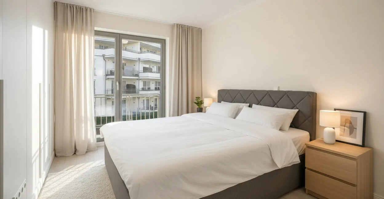 Möblierungsbeispiel Schlafzimmer