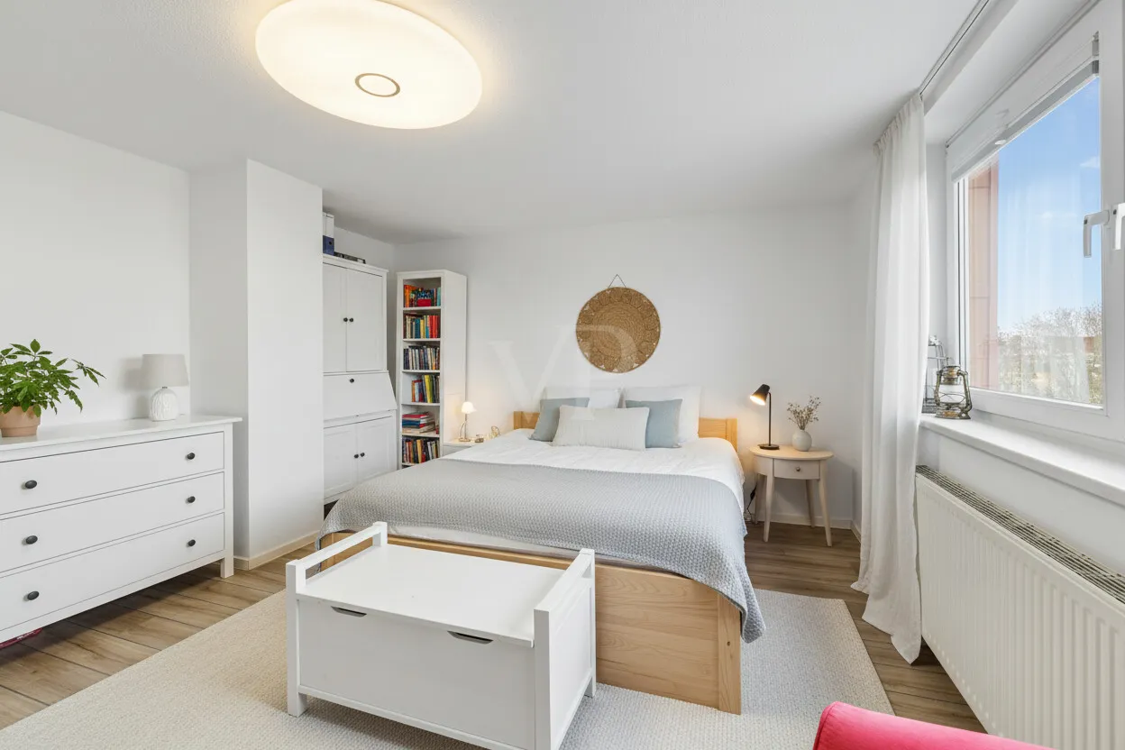 Möblierungsbeispiel Schlafzimmer