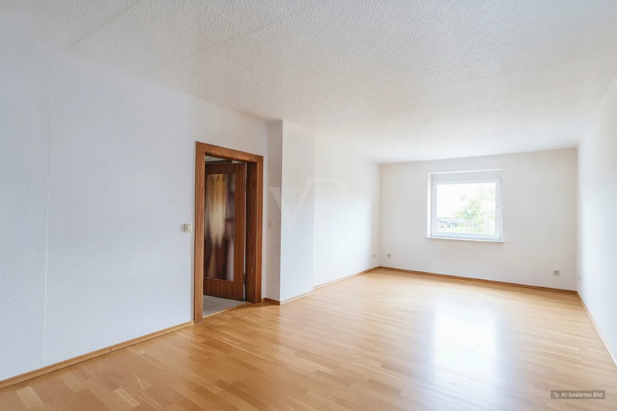 Wohnzimmer beräumt