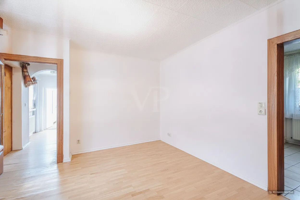 Wohnzimmer Essbereich beräumt