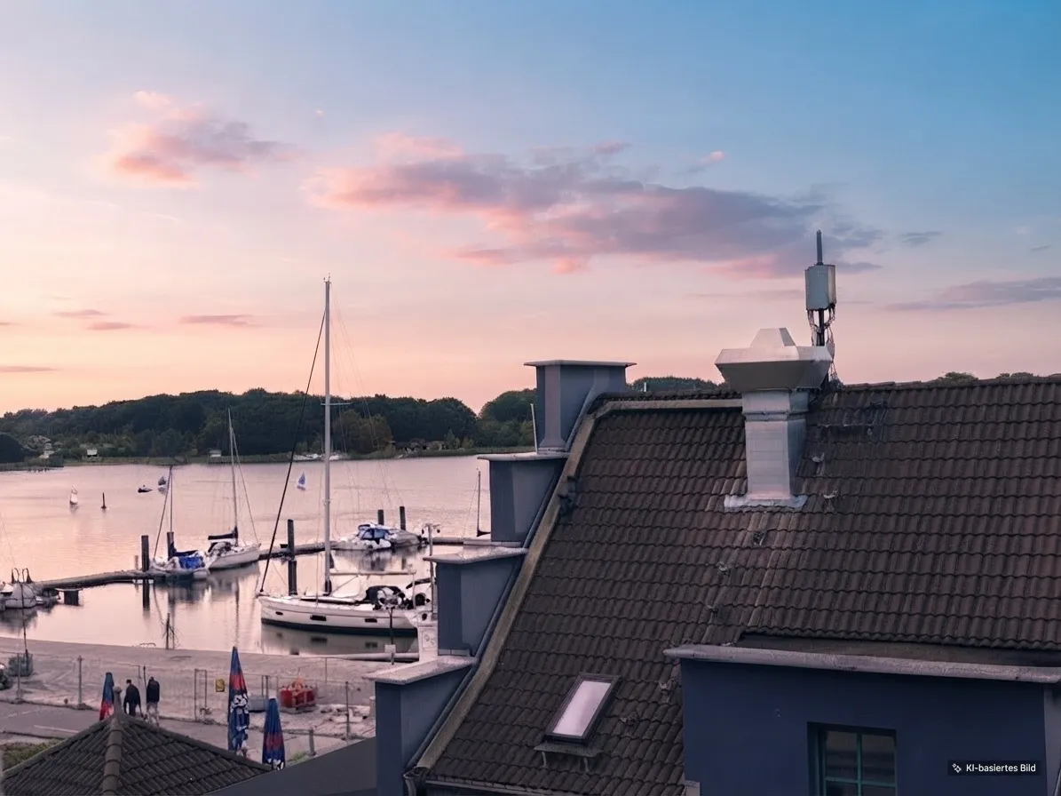 Blick auf den Stadthafen