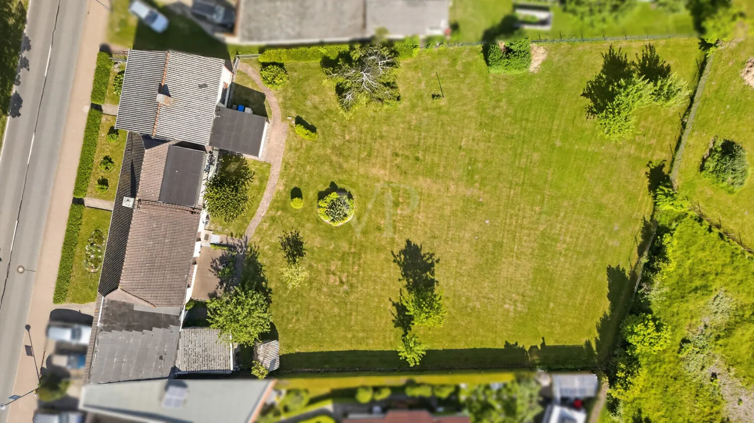 Draufsicht auf die Liegenschaft