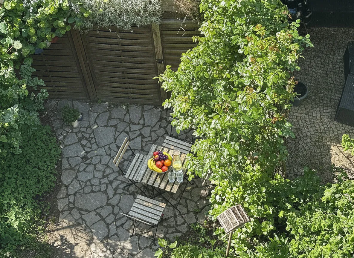 Terrasse von oben