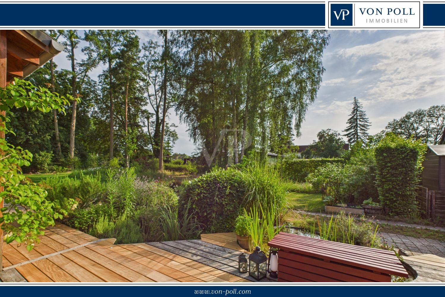 Terrasse in Abendstimmung