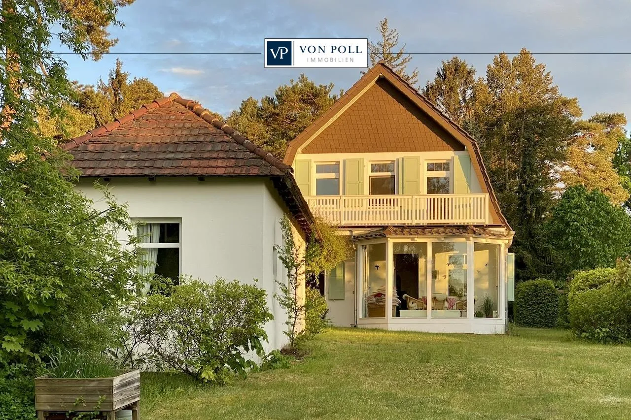 Abendsonne, Blick auf das Ferienhaus