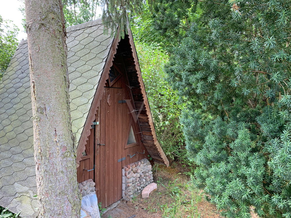 Finnhütte im Gemeinschaftsgarten