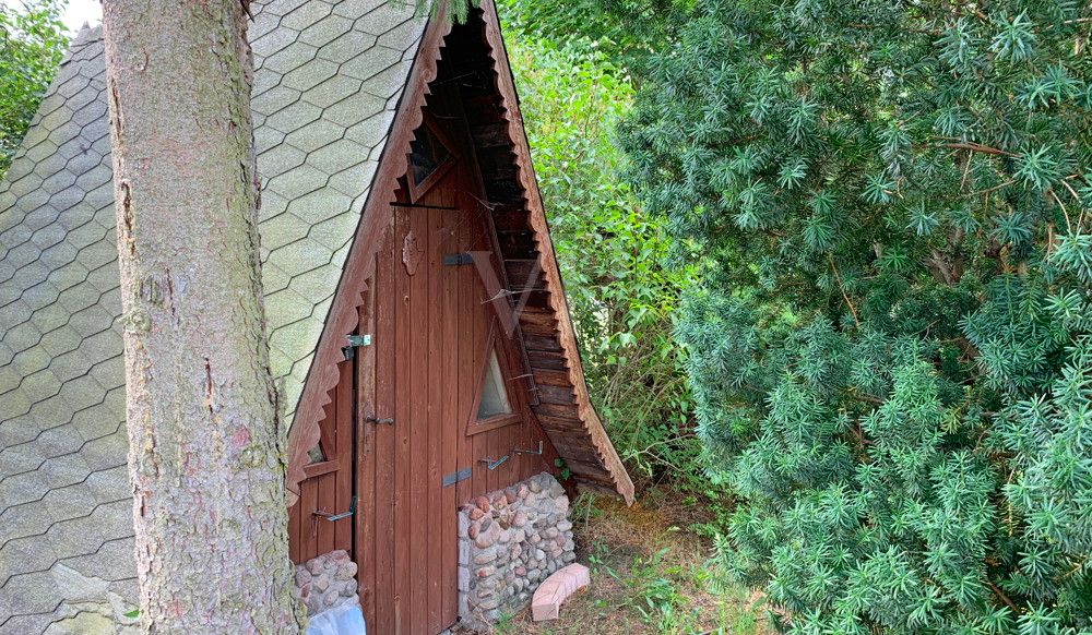Finnhütte im Gemeinschaftsgarten