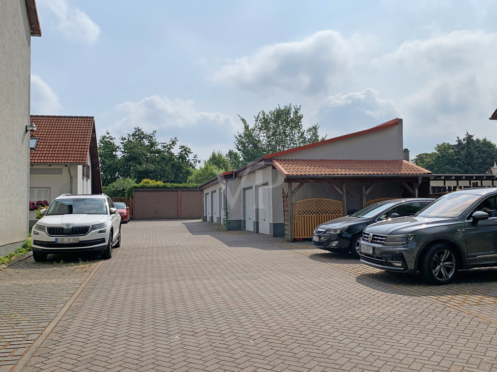 Blick in den Innenhof der Wohnanlage