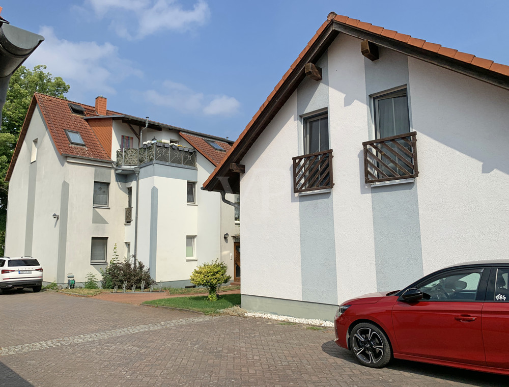 Blick in den Innenhof der Wohnanlage