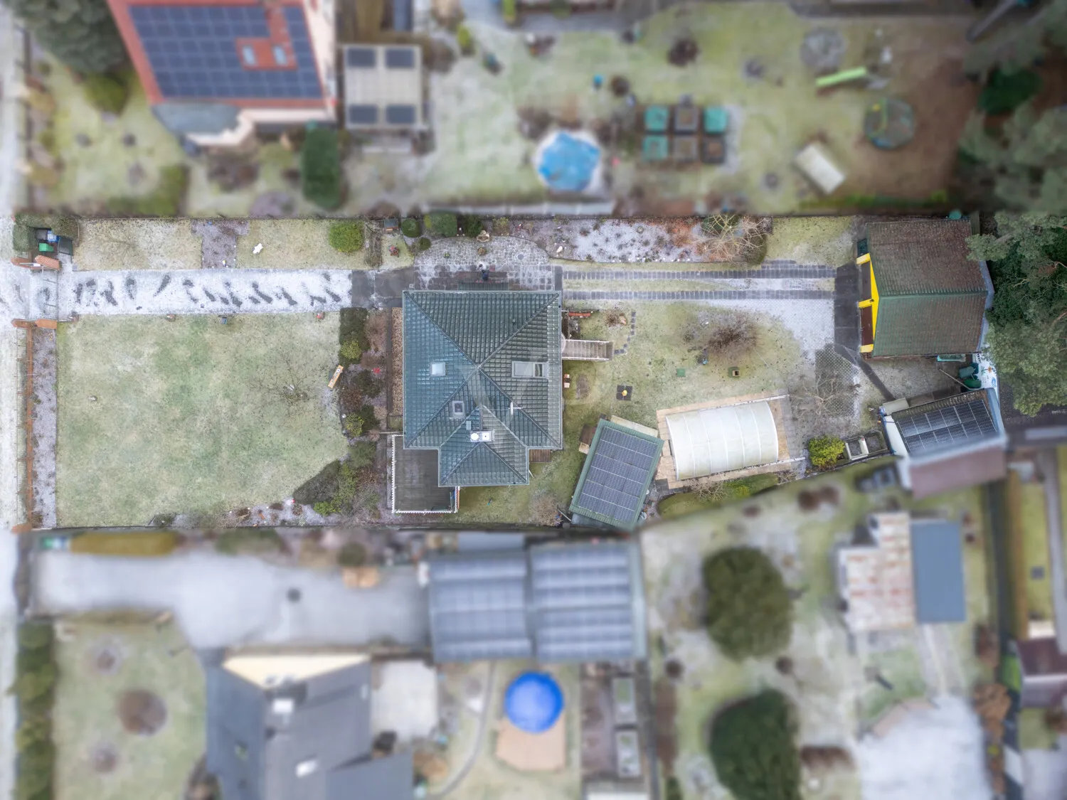 Grundstück aus der Vogelperspektive