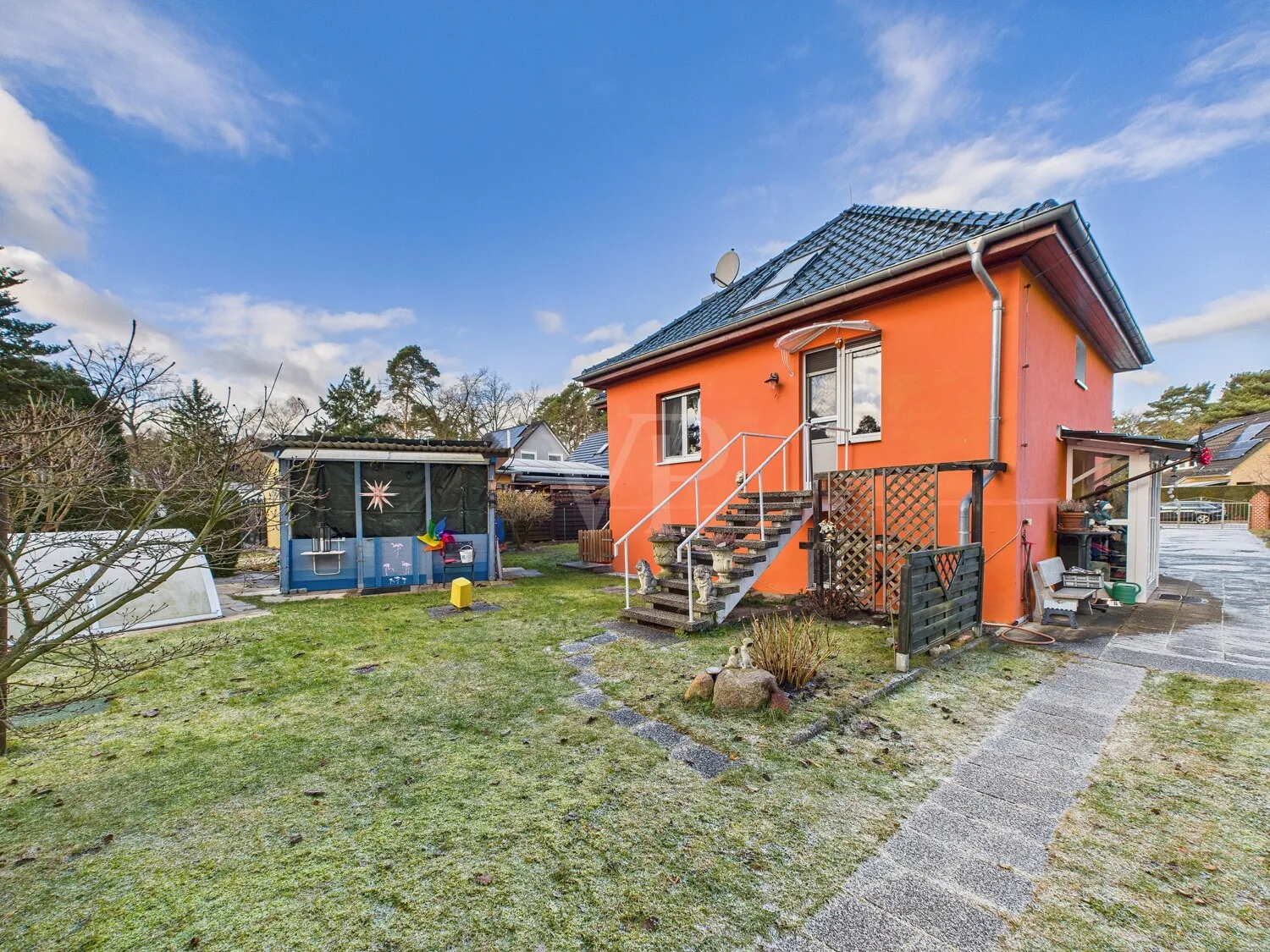 Hausansicht von hinten