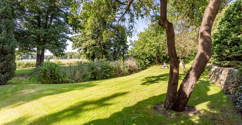 Grundstück mit Teich