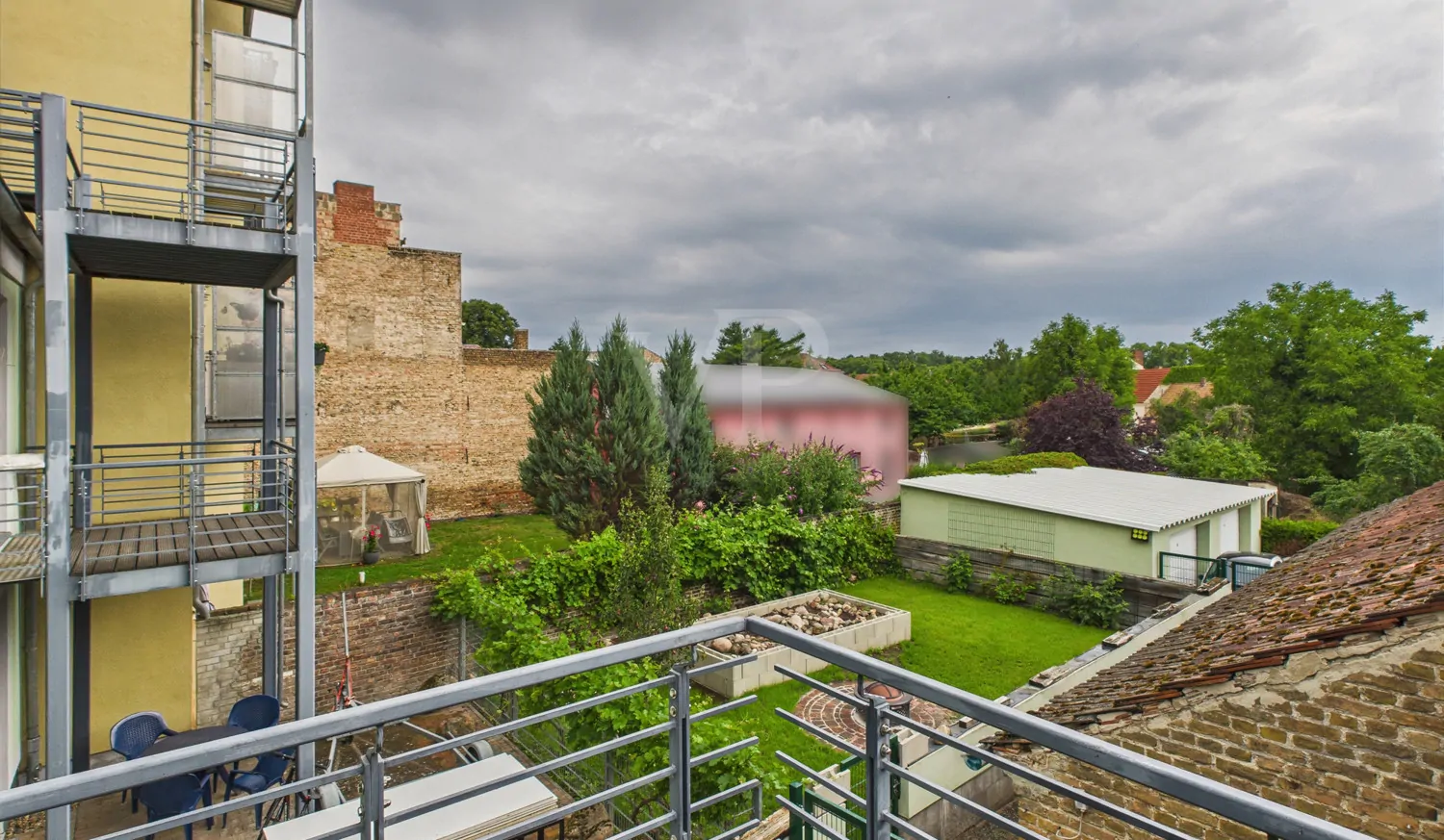 Rückansicht Balkone