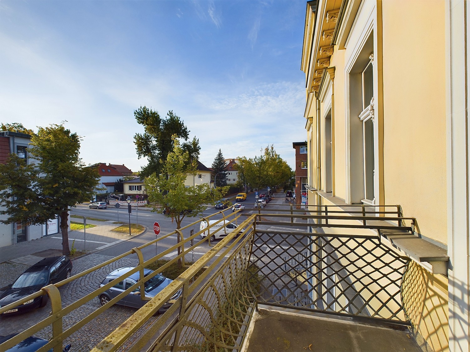 Blick vom Balkon