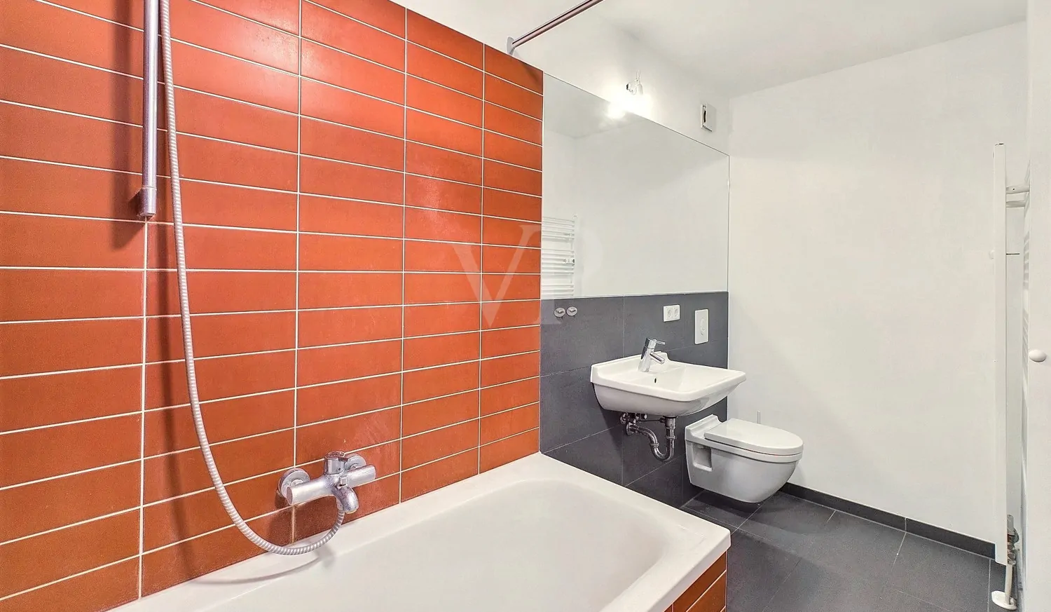 Badezimmer mit Duschbadewanne