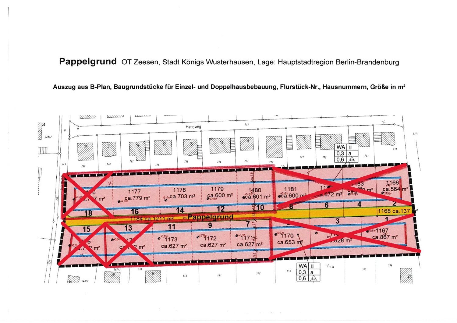 Grundstücksplan